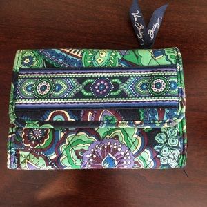 Vera Bradley green and blue wallet